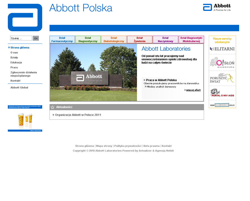 Serwis informacyjny dla Abbott Polska