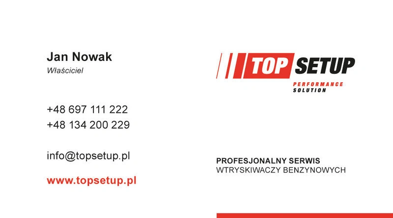 Top Setup - wizytówka 1