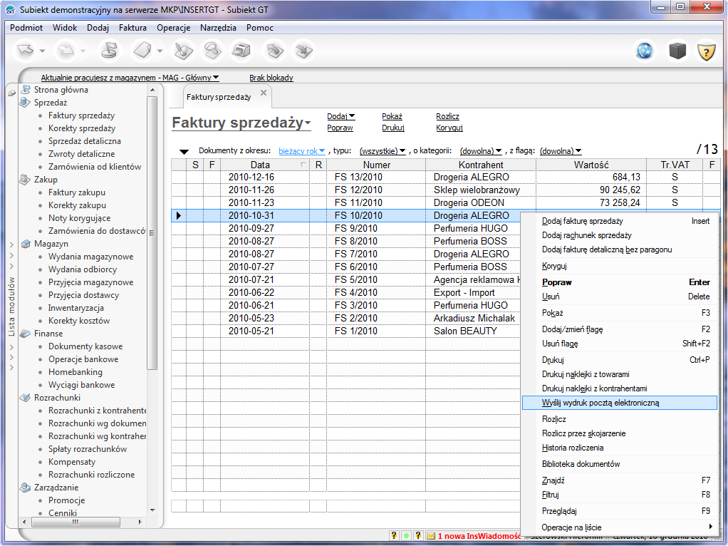 Pudełkowy system ERP