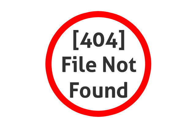 404 file not found