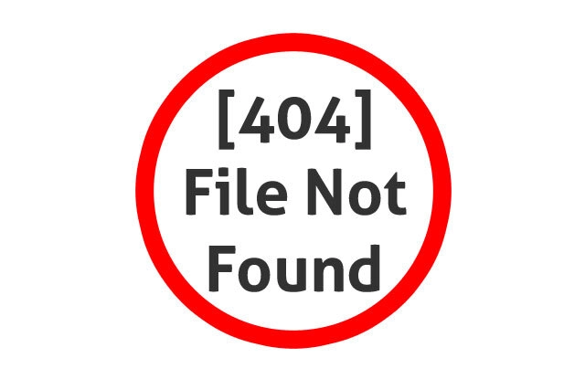 404 file not found